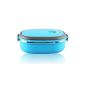 Lunch Box, HOOMIL® 0.9 L stainless steel lunch box liners bento boxes with handle, the food fresh and healthy, blue holds (household goods)