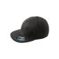 Flexfit® Flat Peak Cap (Dark Brown / size L / XL) (Sports Apparel)