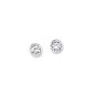 s.Oliver Jewel children and young stud earrings rhodium-plated 925 sterling silver cubic zirconia white 507 394 (jewelry)
