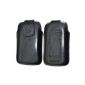 Original Suncase Genuine Leather Case for HTC Desire C in black (Accessories)