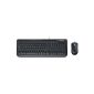 Microsoft Wired Desktop 600 Keyboard Set AZERTY / Multimedia Keys Optical mouse Black (Personal Computers)