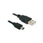 Delock USB 2.0 type A to mini B Cable - 5-pole - 5m