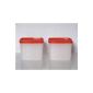 TUPPERWARE G14 average freezing containers (2) 800 ml freezing containers freeze (household goods)