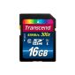 Transcend TS16GSDU1 Class 10 SDHC 16GB Memory Card Premium UHS-I (Amazon Frustration-Free Packaging) (Personal Computers)
