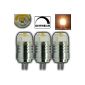 3x breakfast - G4 COB LED bulbs with 1x 3 Watt Warm White 200lm 12V DC pin base 120 ° Lamp GU4 lamp base spot Halogen bulb