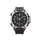 Hector H - 665220 - Men Watch - Quartz Analog - Digital - Black Dial - Black Plastic Strap (Watch)