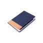 Torras Ultra-Slim Flip Leather Case for iPad Air 2, Canvas + Leather Superficial Treatment, Canvas Series Dark Blue (Electronics)