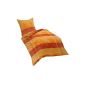 Kaeppel G 103206-57D1-VD97 linens Harmony, Satin, 1 x 80/80 with 135/200 cm, saffron (household goods)