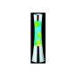 Reality lamps lava lamp child secure, chrome colors, blue water, yellow wax, including 1xGY6.35 R50551116 (household goods)