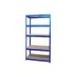 Steckregal Schwerlastregal storage rack storage rack shelf 180x90x60 cm blue
