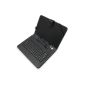 Leather Protective Case with USB Keyboard and Stylus for tablets included 10 