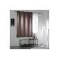 Interior 1604447 Softness Cocoon Blackout Curtain with Eyelets Taupe Polyester 140 x 180 x 180 cm (Kitchen)