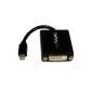 StarTech.com Mini DisplayPort Video Adapter MDP2DVI to DVI Converter Mini DisplayPort DP ++ 1x 1x DVI-I Male Female 1920x1200 - Black (Electronics)
