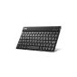 Anker® ultra slim (4mm) Bluetooth 3.0 Wireless Keyboard German Keyboard for Apple iPad and iPhone, iPad Air, iPad 4 3 2 - with Built-in lithium battery and Silver Aluminum Housing