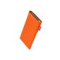 fitBAG Beat Orange cell phone pocket made of genuine nappa leather with microfiber lining for Nokia Lumia 930 (Wireless Phone Accessory)