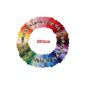 SODIAL (R) 200 skeins of multicolored yarn for cross stitch embroidery Crocheting