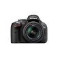Nikon D5200 SLR Digital Camera Kit 24.2 Mpix Body + 18-55 Mm DX VR Lens Black (Electronics)