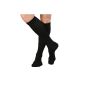 1 pair of original celodoro travel knee highs with compression effect and support function black for men and women (textiles)