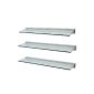 Levv free hanging glass shelf, 60 cm, Transparent, 3 Pieces (Office supplies & stationery)
