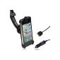 Wicked Chili Premium Car Holder for Apple iPhone 4 / 4S - Car holder (vibrations / ball joint 360 °) + Car Charger (