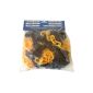 Cordon plastic - pack 5 m length - Ø 8 mm different colors, color: yellow / black (Misc.)
