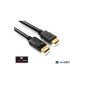 PerfectHD premium cable DisplayPort connector - HDMI Type A connector, adapter cable, length 1.5 meters (Electronics)