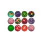 20 Flummis ball colored 45mm Great Spring Ball Bouncy Ball (Toys)
