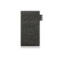 YOMIX Ruby gray cell phone pocket for Apple iPhone 4S made of pure wool with screen cleaning function with microfibre lining (Electronics)