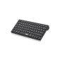 DONZO® BTK 01WIN-B UNIVERSAL BT Bluetooth keyboard QWERTY layout (German keyboard / Keys) - Black (Electronics)