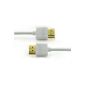 BS - HDMI cable 2m soft white.  Standard 1.4-compatible 3D Full HD 1080p and Ethernet.