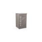 Laundry basket cloth Grey Letters