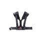 Harness for chest mounting black camcorder