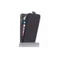 6 More Caseflex IPhone Case Black Real Genuine Leather Flip Case (Accessory)
