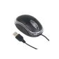 TRIXES Small black USB wired optical wheel mouse for PC and Laptop (Personal Computers)