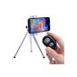 Thermostat Wireless Camera Bluetooth Self-Timer Remote Shutter Black + holder + mini tripod for iOS Android smartphone tablet iphone 5s 5c 5 4s Ipad 3 2 Mini iPod Sony Xperia Samsung Galaxy S2 S3 S4 S5 Note 1 2 3 GALAXY Tab 2 Note8 10.1+ Note 1/2 / 3 + Nexus 4 5 7 DC452 (Electronics)