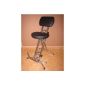 Fatigue stool bar stools standing seat seat with 6 cm thick upholstery weight 130 kg TGN