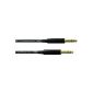 CORDIAL Balanced jack cable connection FAIRLINE CFM 0.9 VV, 0.9m Jack / jack 6.3mm stereo, low-cost cable for fixed installation od for Patchbay, Neutrik metal connectors, molded (Electronics)