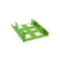 Sharkoon SSD mounting frame / mounting frame 3.5 inch BayExtension, green for up to two SSDs (Accessories)