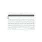 Logitech K480 wireless Bluetooth keyboard for computer, tablet and smartphone (QWERTY) white (Personal Computers)