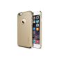 Spigen [Fit Series] [Thin Fit A] [Champagne Gold] non-slip surface with excellent adhesion and cutting the Apple logo, and Hull RIGID MATE - Packaging ECOLOGICAL - SlimShell for iPhone 6 (2014) - Champagne Gold (SGP10943) (Accessory)