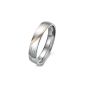 Justeel Ladies Real Love Heart Stainless Steel Band Ring Valentine loving partner wedding engagement promise size 54 (17.2) (with gift bag) (Jewelry)