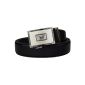 Automatic belt men's belt tightening Jean belt 4 colors | 3 buckles (Textiles)