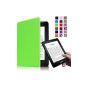 Kindle Voyage Protector Case - Ultra Slim Fintie Lightweight Protective Carrying Case Cover with auto sleep / wake function stand function only suitable for Kindle Voyage, Green