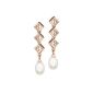 Tuscany Silver - 8.58.7739 - Female Ear Earrings - Silver 925/1000 Gr 2.73 - Zirconium oxide / Pearl - Freshwater Pearl (Jewelry)