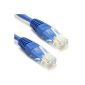 Blue CAT5e RJ45 Ethernet Network CCA UTP Patch Cable 26AWG cable 1 m (Personal Computers)