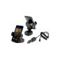 kwmobile® Universal Car Holder for Sony Xperia Arc / Arc S + charger - for example, for fixing on the dashboard or the disc - also with cover possible!  (Wireless Phone Accessory)