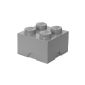 40031740 Room Copenhagen Lego Storage Brick 4 Stackable Plastic Light Grey Plots 25 x 25 x 18 cm (Kitchen)