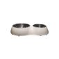 Catit Double Dog Bowl 1 x 350 ml and 1 x 160 ml (White) (Others)