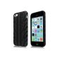 Prima Case - Protective Case for Apple iPhone 5c - Tire pattern TPU Silicone in Black (Electronics)