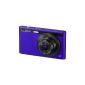 Panasonic Lumix DMC-XS1EG-V digital camera (6.9 cm (2.7 inch) LCD screen CCD sensor, 16.1 megapixels, 5x opt. Zoom, 90MB internal memory, USB) purple (Electronics)